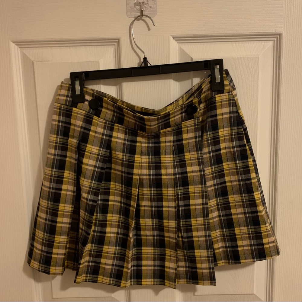 TOPSHOP Plaid Kilt Miniskirt Size 8